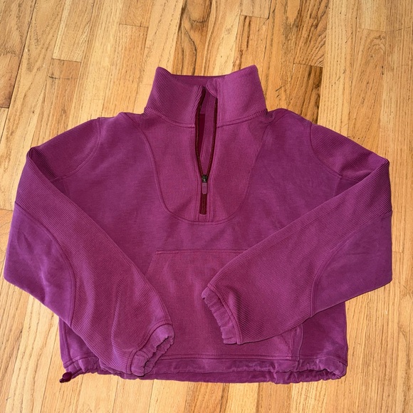 Lululemon brushed softstreme ribbed half zip - Picture 3 of 7